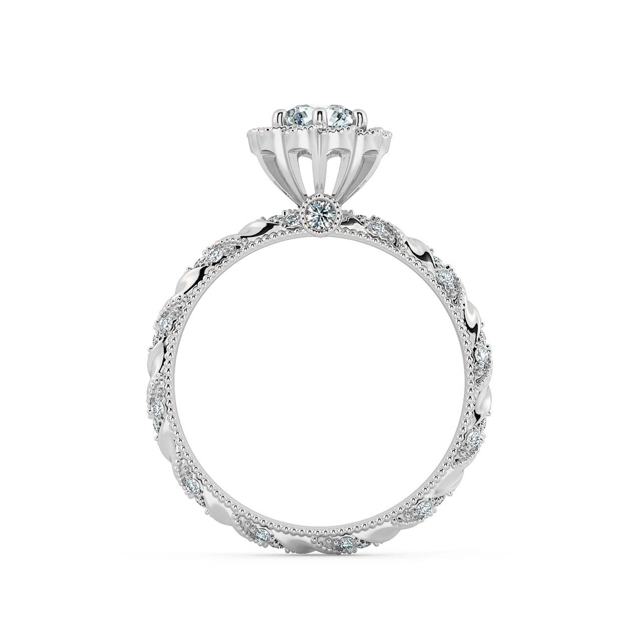 Nhẫn đính hôn Solitaire Twiss NCH1711 5